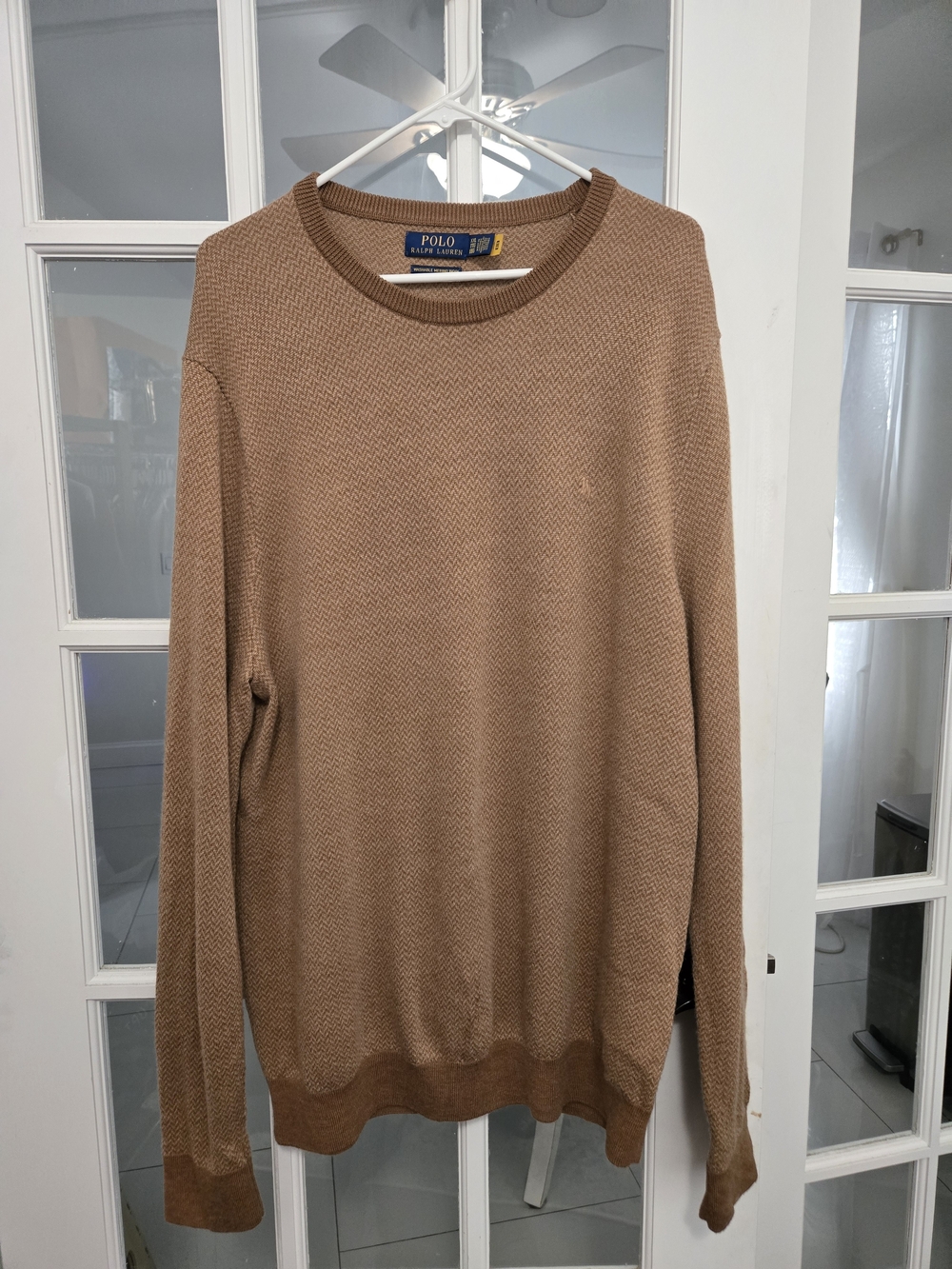 Polo by Ralph Lauren Men's Tan Crewneck Sweater